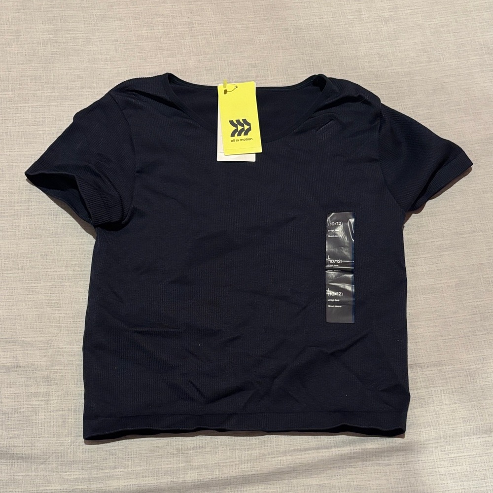 All in Motion Kids Navy Short Sleeve Tee